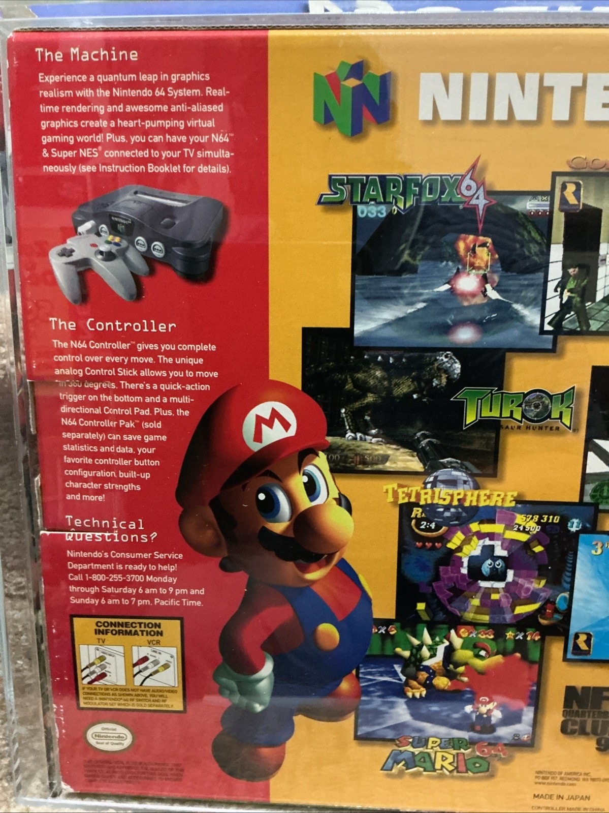 Nintendo 64 Launch Console N64 Brand New 1997 VGA Graded 80+ Q Qualified PSA