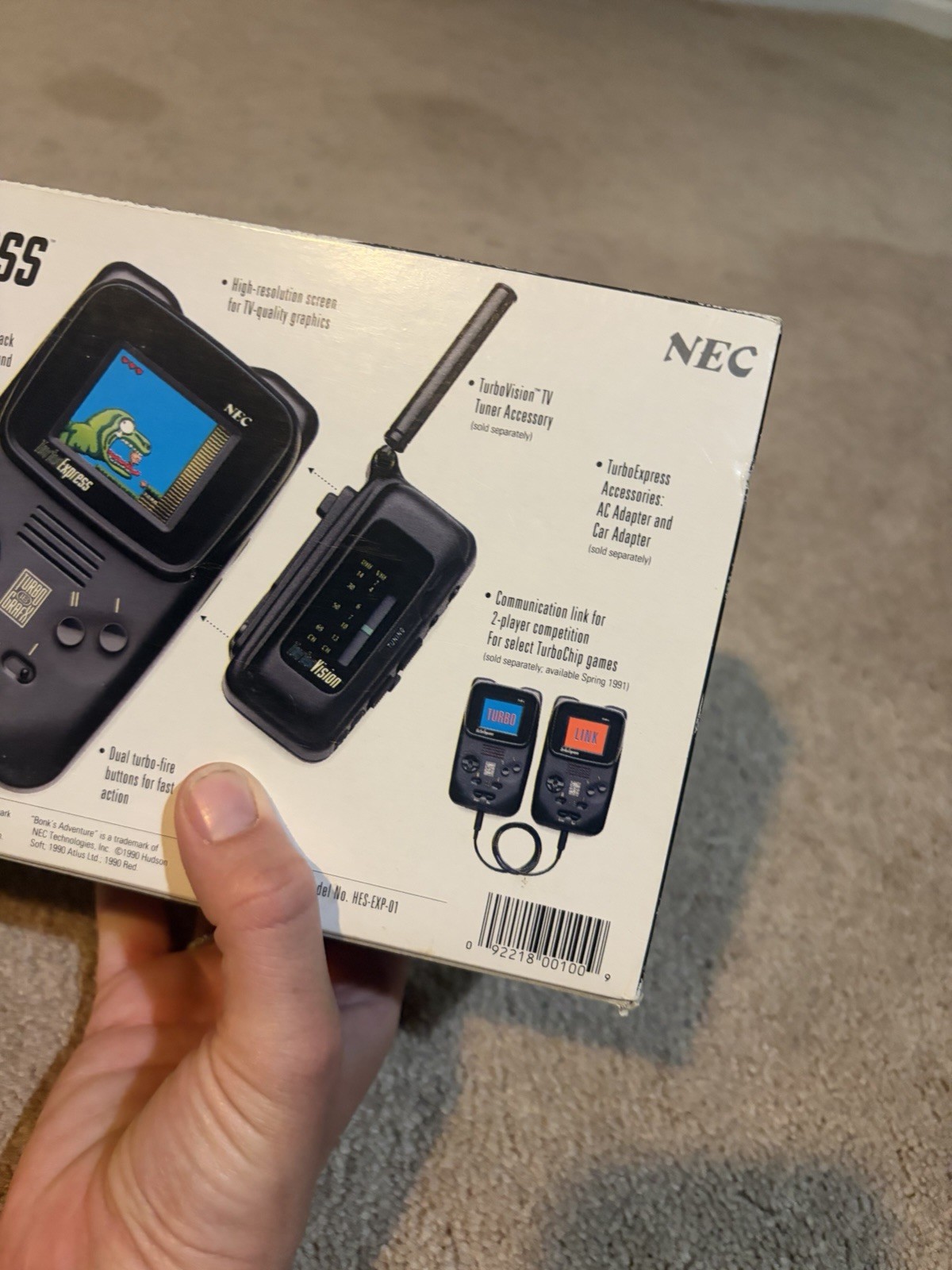 NEC Turbo Express Handheld Console In Box Tested/Works Turbografx 16 Grafx MINT