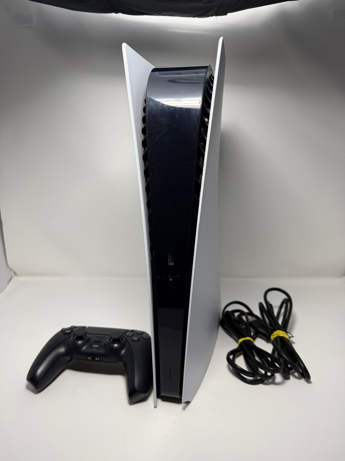 PlayStation 5 Standard Digital Console w/ Controller & Cables – Good Condition