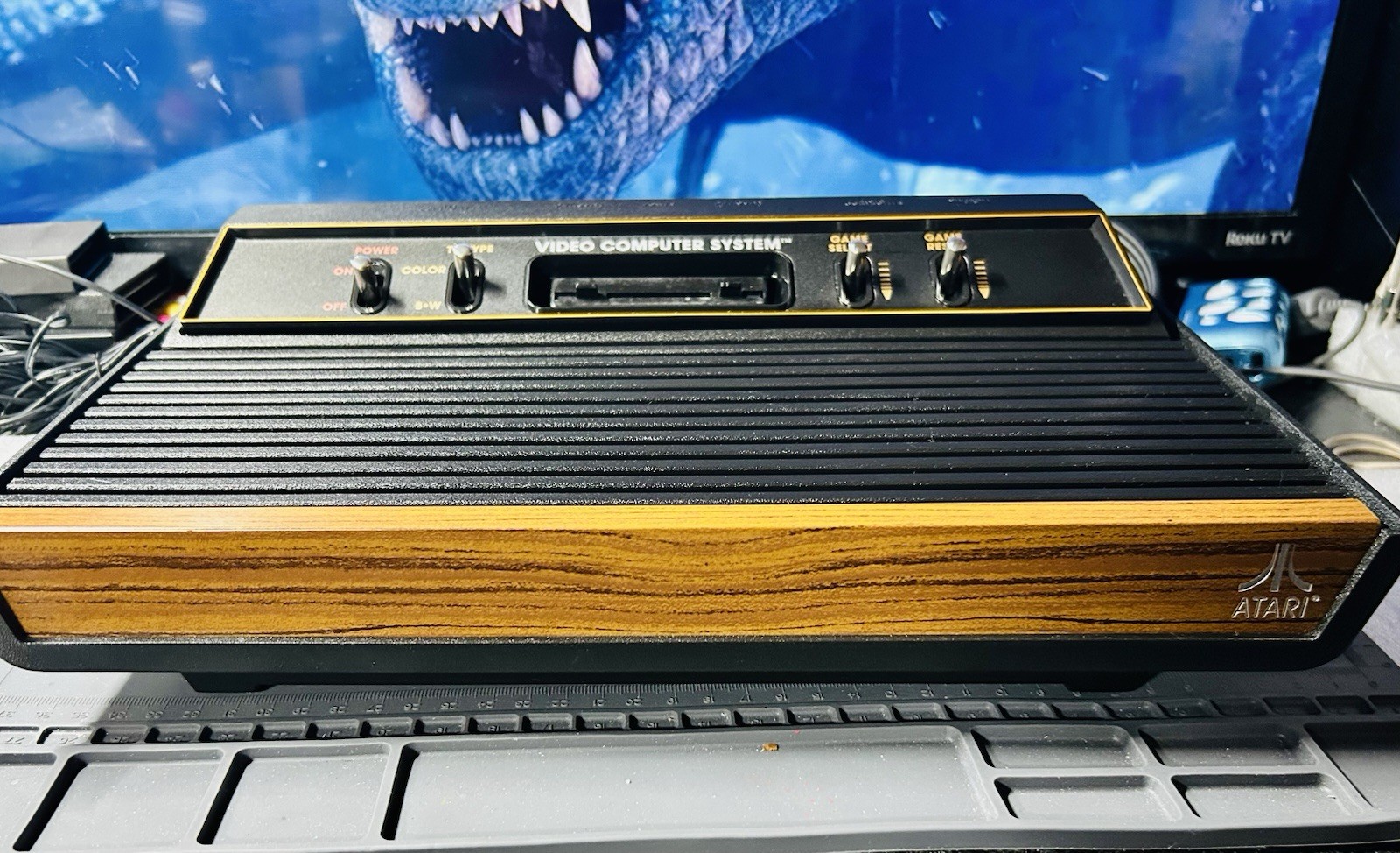 ATARI 2600 CX-2600A CONSOLE/2 JOYSTICKS + SET OF PADDLES TESTED & COMBAT 6/5 EXC