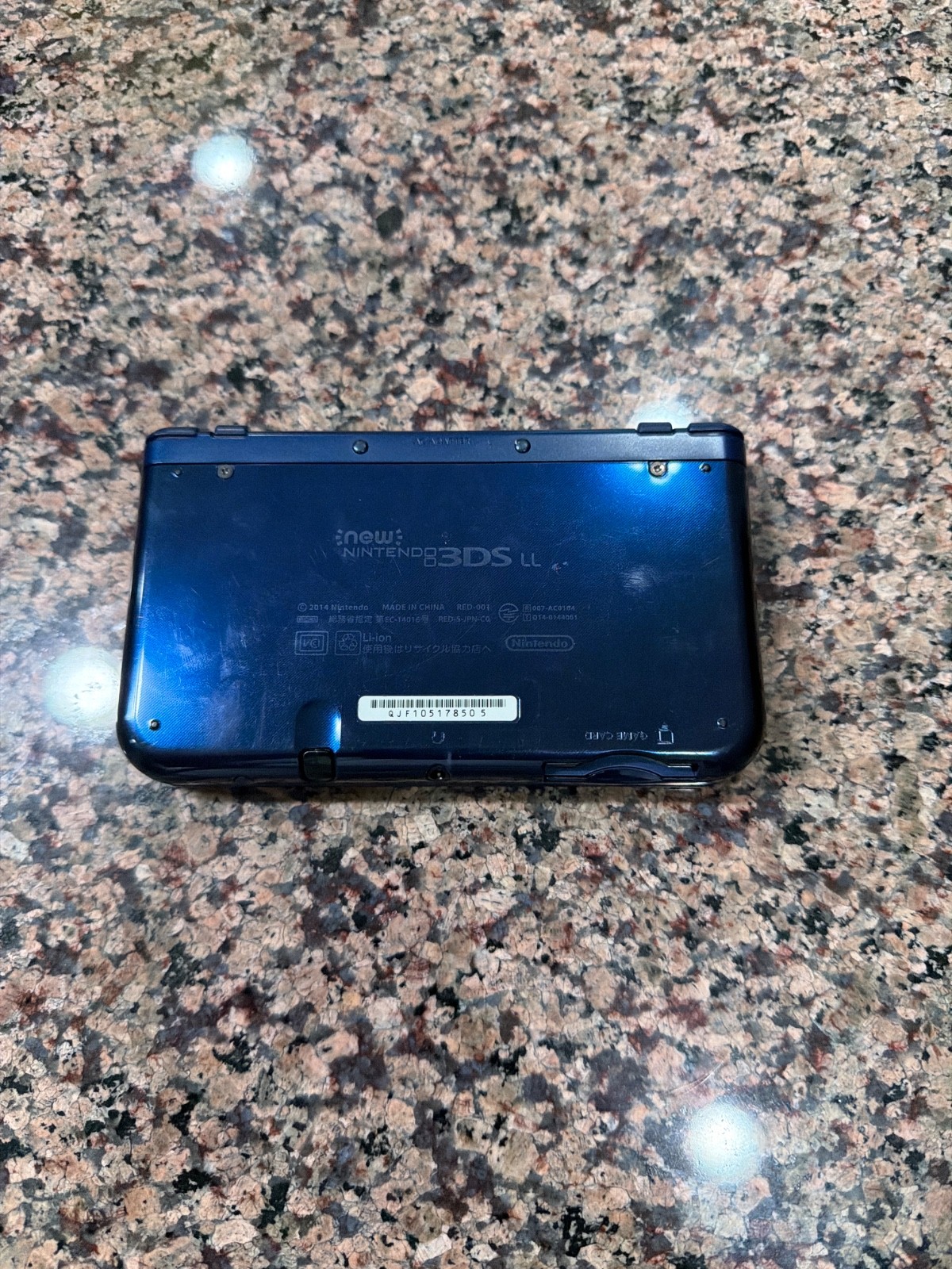Nintendo New 3DS LL 4GB Handheld Gaming System – Blue – Decent Condition