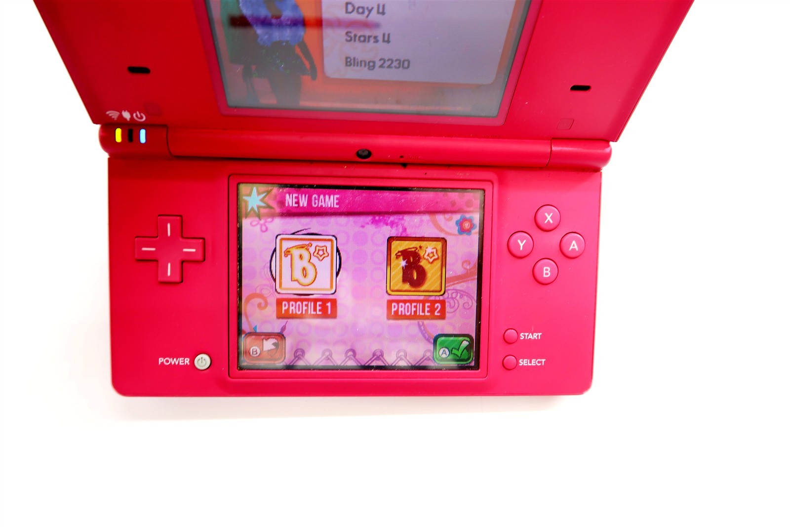 Nintendo PINK DSi TWL-001 Bundled With Original Box, 1 Game, New USB Charger