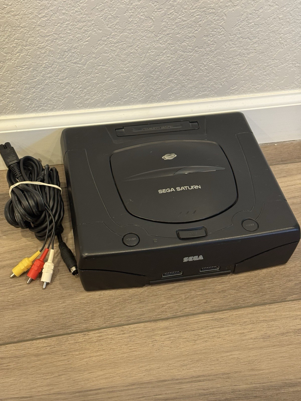 Sega Saturn MK-80000A Black Console with Cables Tested and Working.