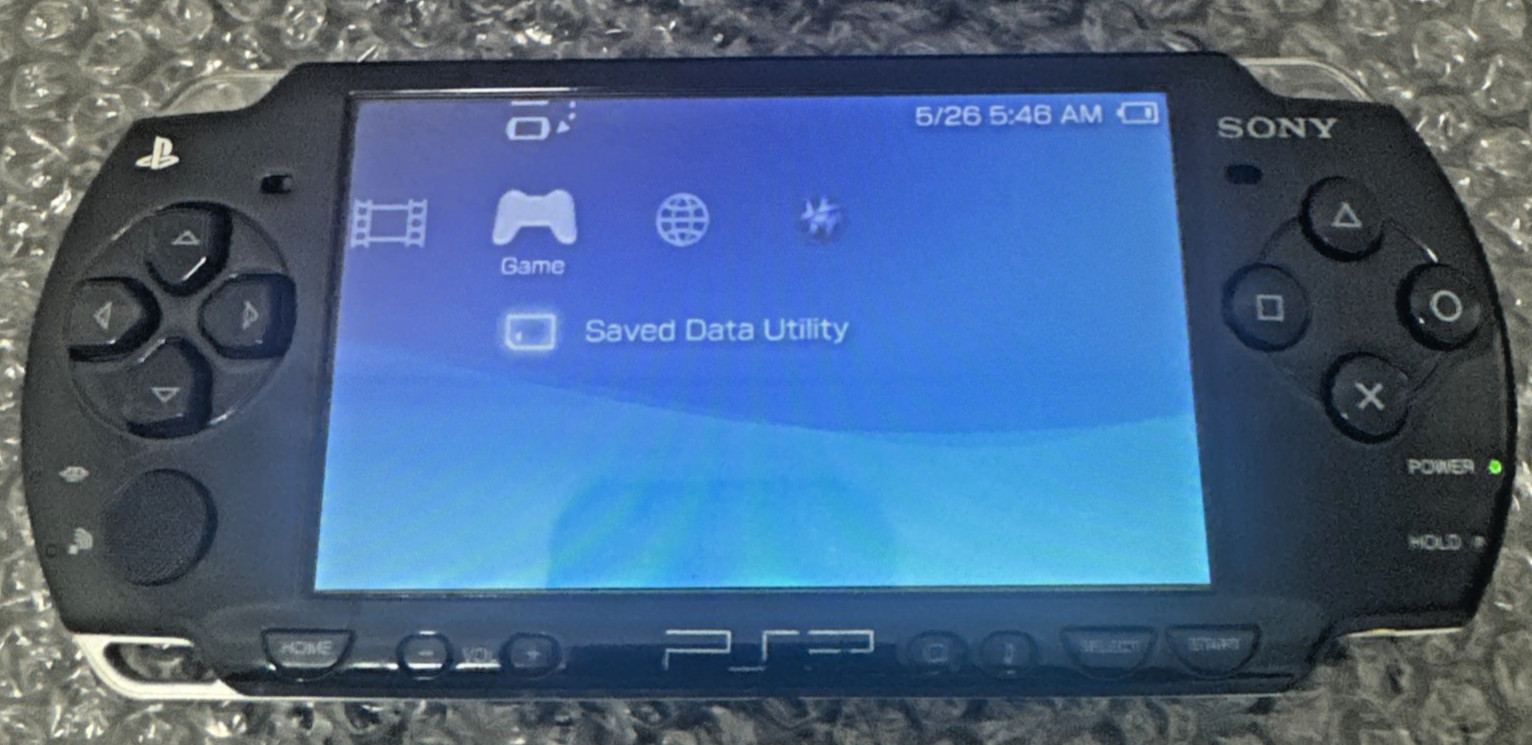 Sony PSP-2001 PlayStation Portable Handheld Working Console.