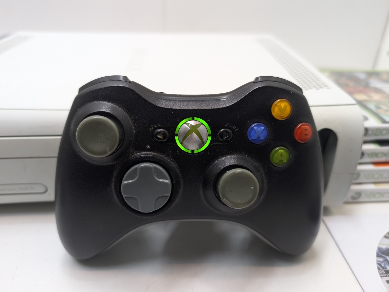 Xbox 360 Elite 20GB White Xenon Console Bundle Tested & Working Clean