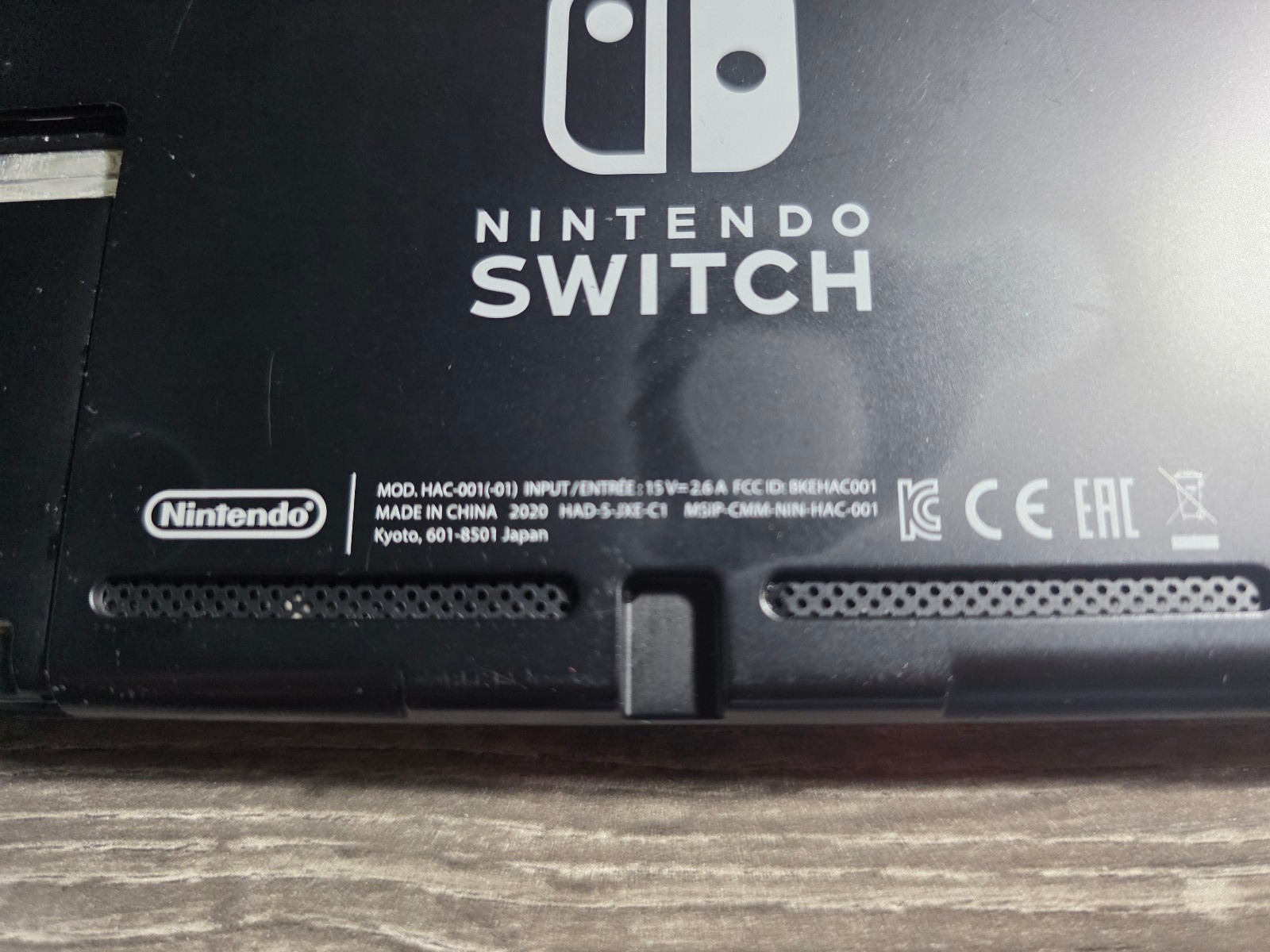 Nintendo Switch HAC-001 (-01) Console ONLY Black AS-IS For PARTS OR REPAIR