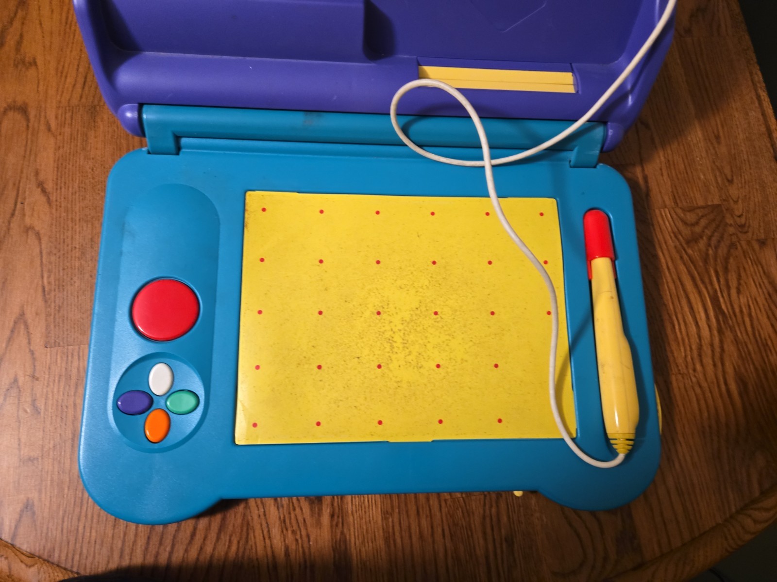 VINTAGE SEGA PICO LEARNING SYSTEM CONSOLE W/ 6 GAMES Lion King, Mickey And More