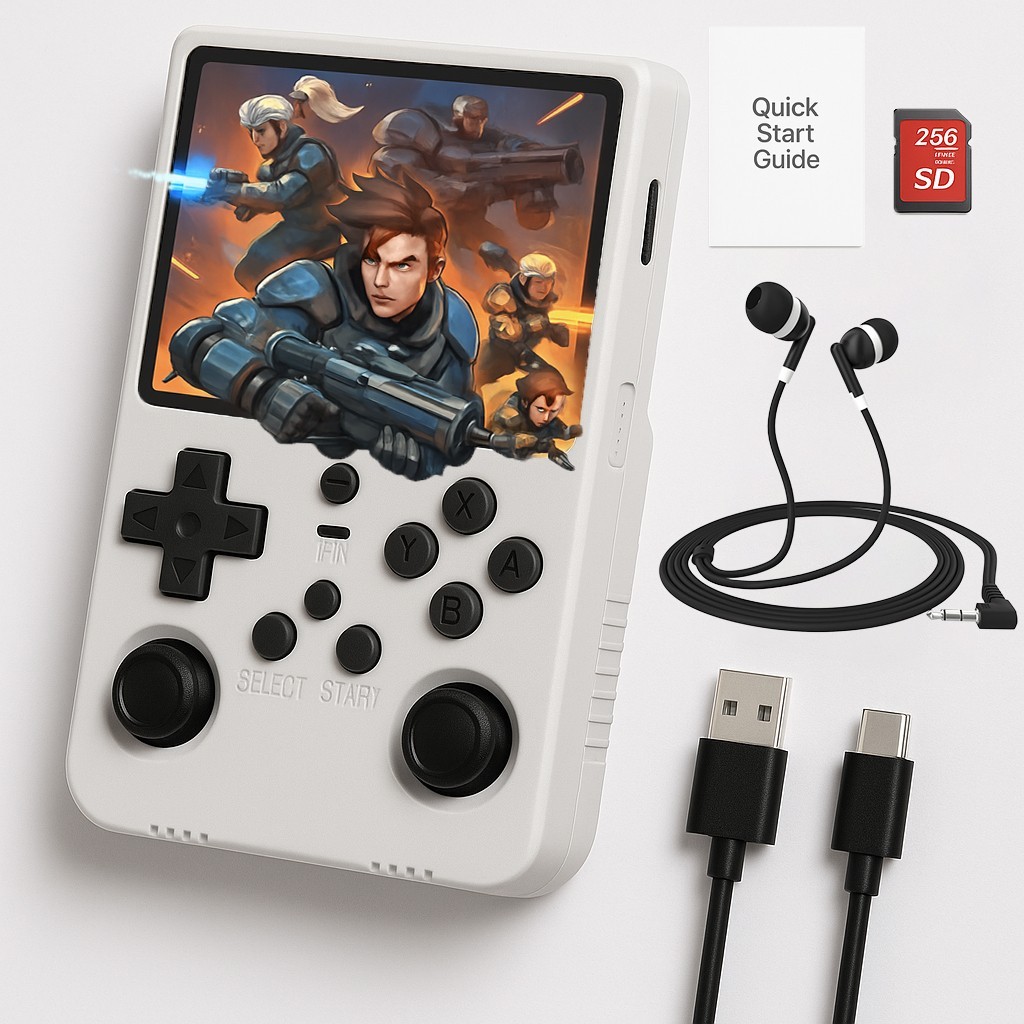 R36S R40S PRO Handheld Video Game Console 30000 Games 3.5 Inch Screen