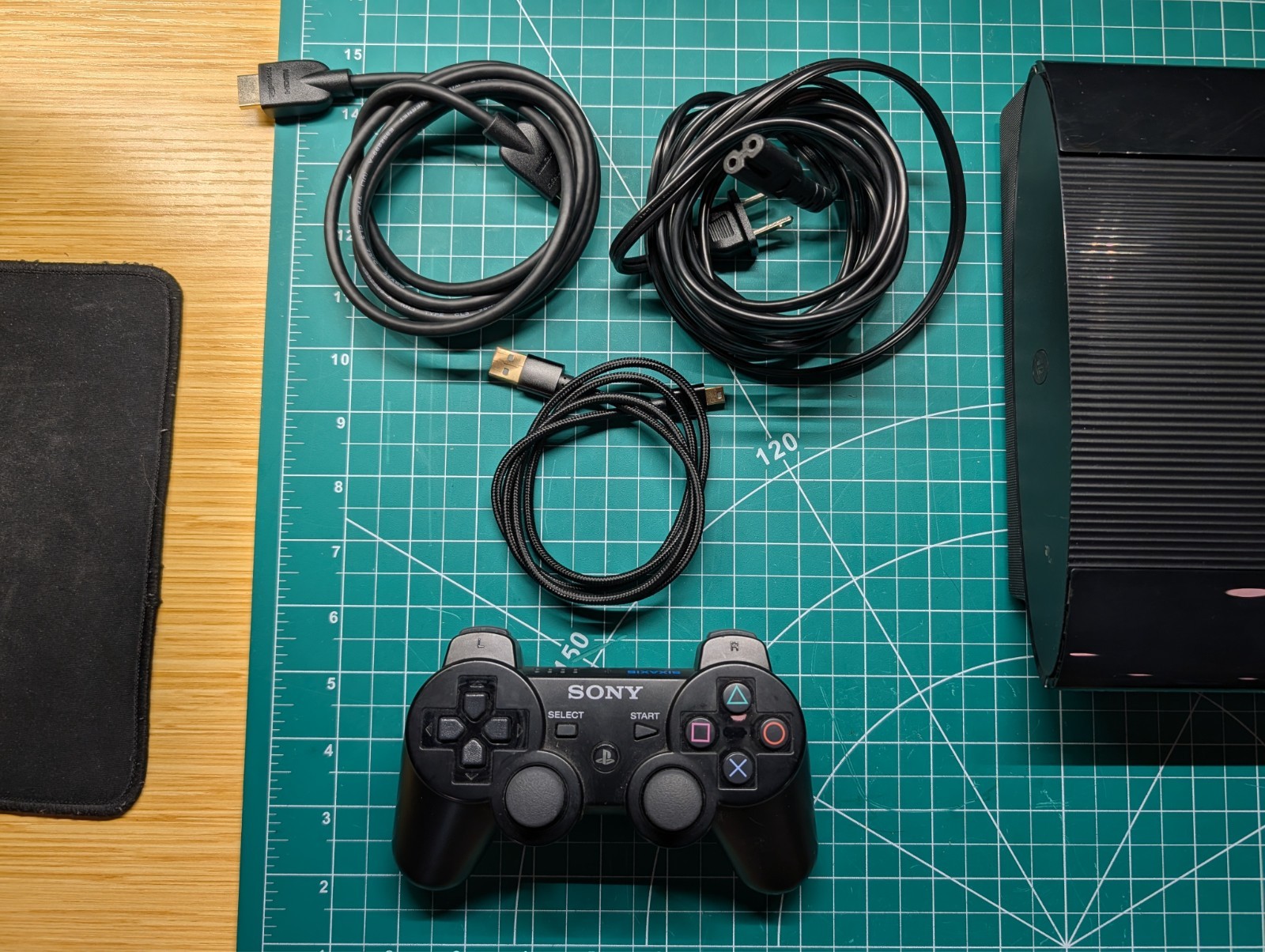 Sony PS3 Super Slim CECH-4201A 12GB Console Bundle Tested Working OEM