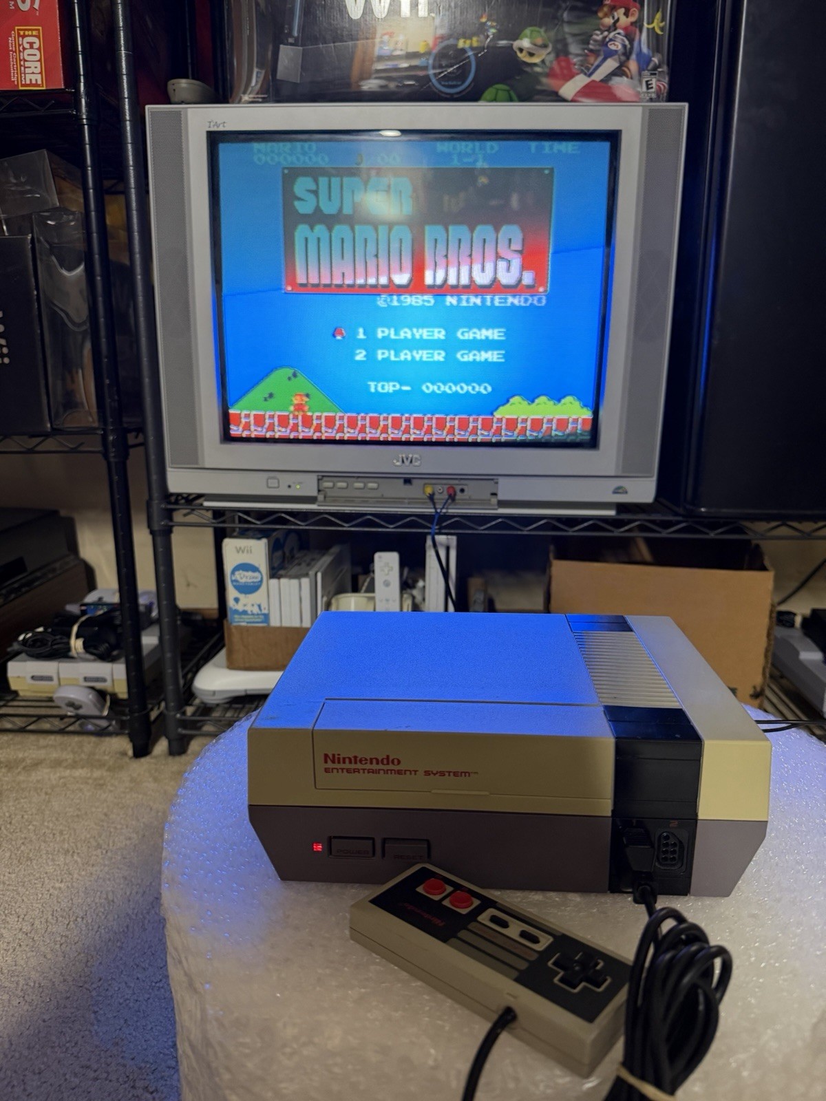 Nintendo NES Action Set In Original Box Tested Working *READ DESCRIPTION!*