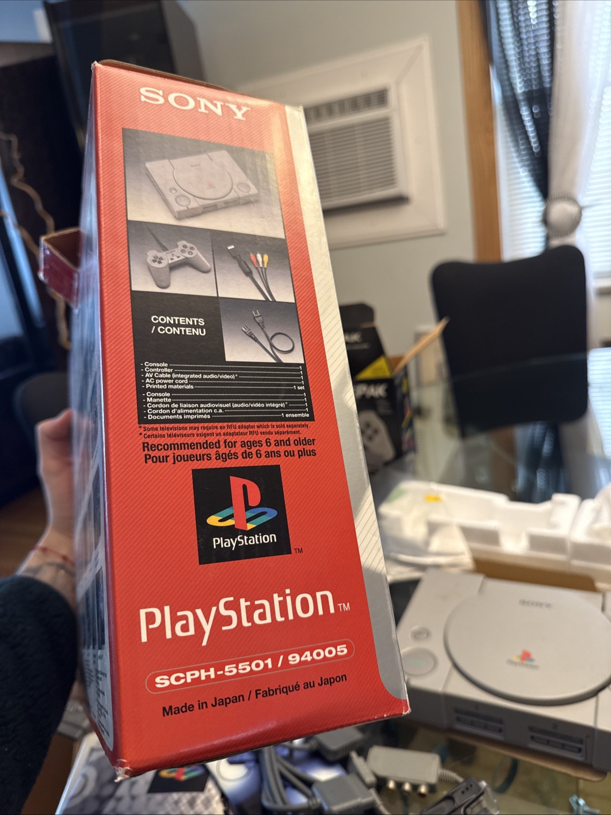 Sony Playstation 1 Console PS1 System Complete in Box With 4 Controllers + Extra