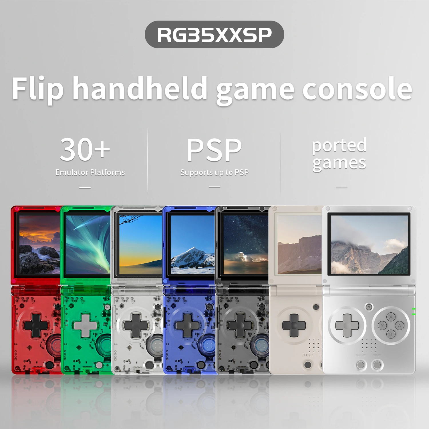 RG35XXSP Flip Handheld Game Console 3.5 Inch IPS 64GB Linux TV Output