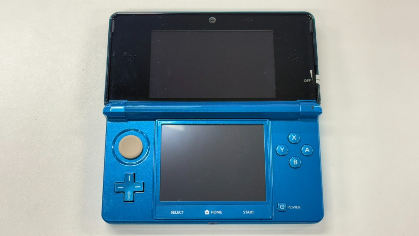 Nintendo 3DS Console Aqua Blue w/battery charegr (Good) B-2