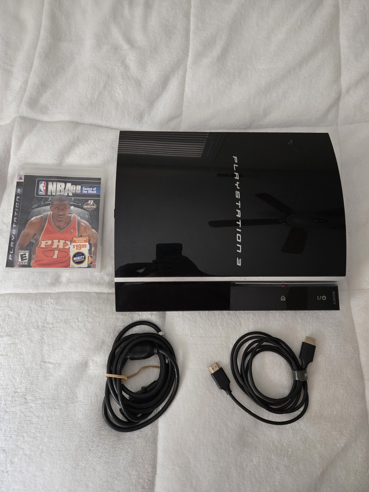PlayStation 3 CECHP01 Black Blu-Ray Compatible Wi-Fi Bluetooth Console 160gb