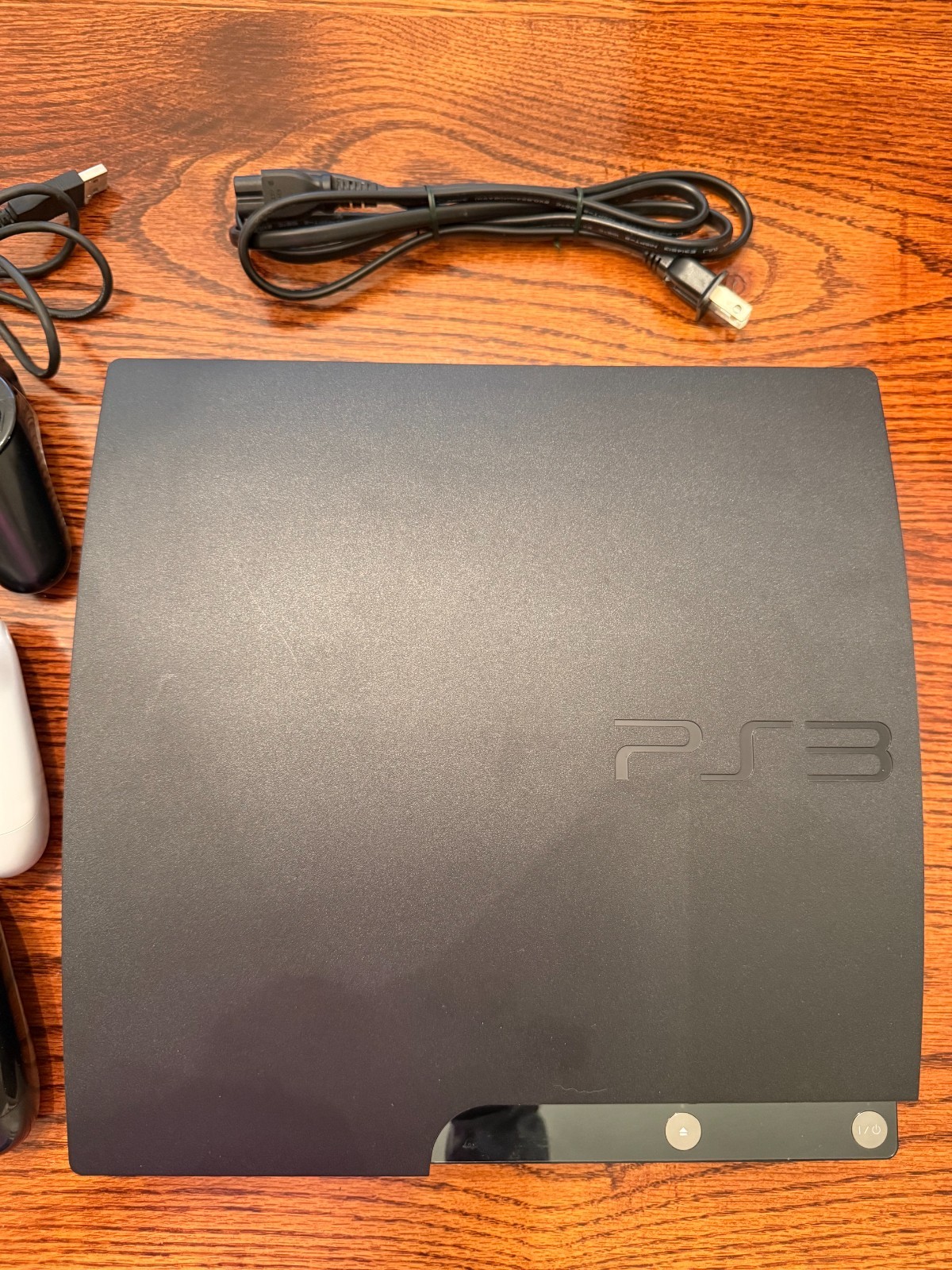 PARTS ONLY Sony PlayStation 3 CECH-2001A 120GB & THREE Controllers and cords!