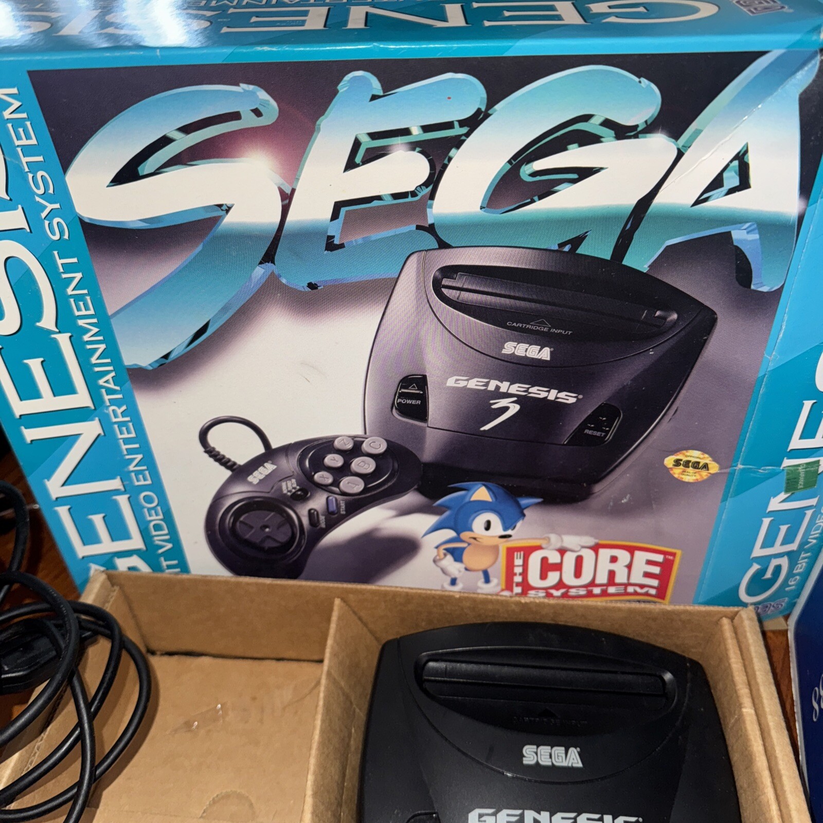 SEGA Genesis Model 3 Core Boxed System Bundle 26 Games Sonic2 Joe & Mac ++++