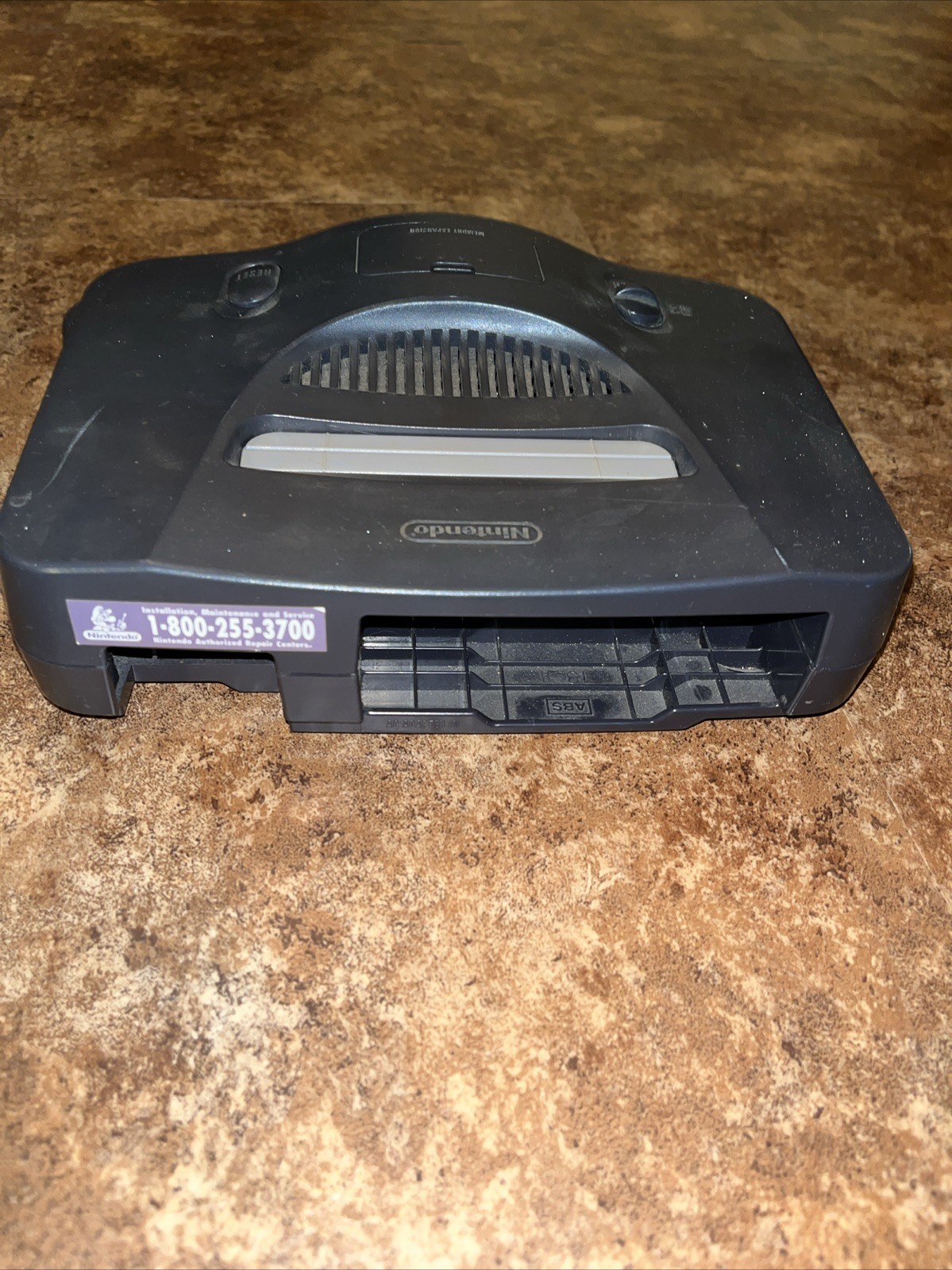 Nintendo 64 N64 Video Game Console Control Deck Only NUS-001 Powers On For Parts