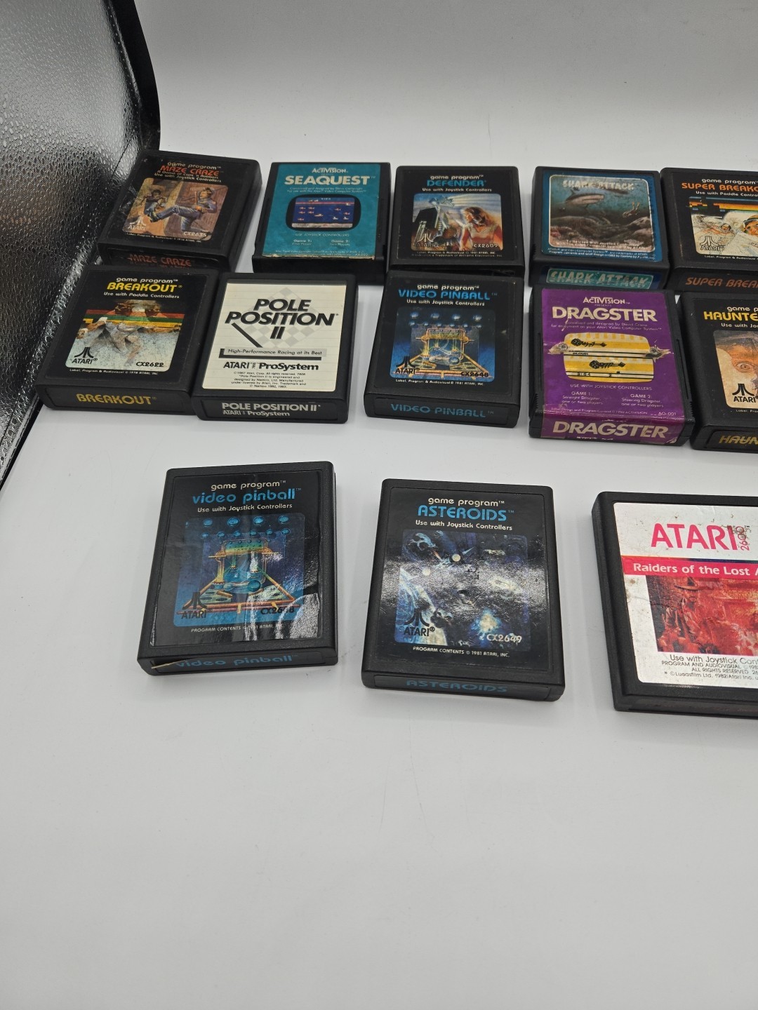 ATARI 7800 Pro System Console 16 Games Controllers Cables Tested Working Rf