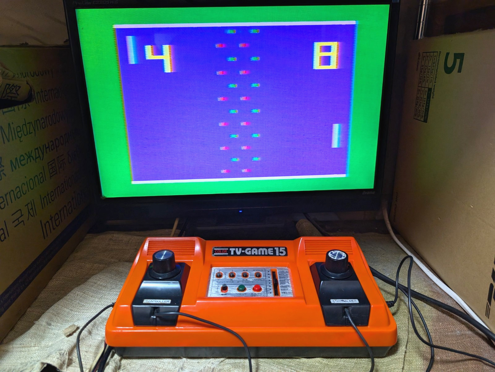 Nintendo Color TV game TV-GAME15 CTG-15V console Japan Box Manual