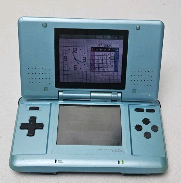 Nintendo DS Original «Fat» Turqoise Blue Works READ DESCRIPTION