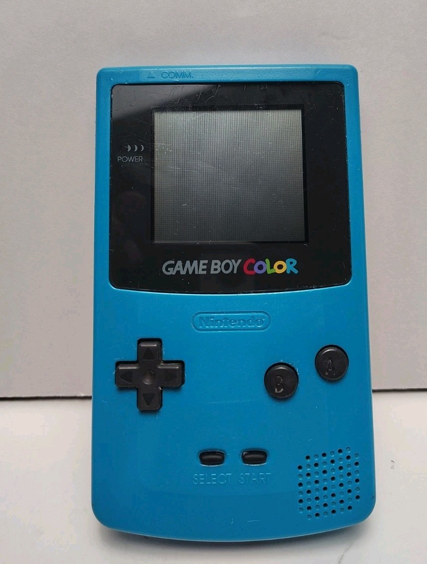 Nintendo Game Boy Color Handheld System Teal Blue CGB-001 Fully Tested See Pics
