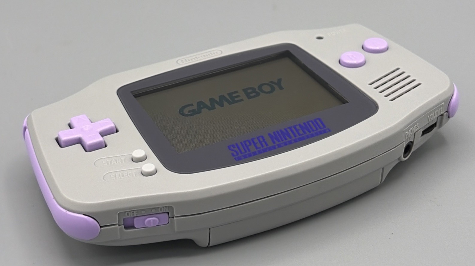 Game Boy Advance GBA SNES Purple Gray Console Custom Edition⭐️ Free Ship🇺🇸
