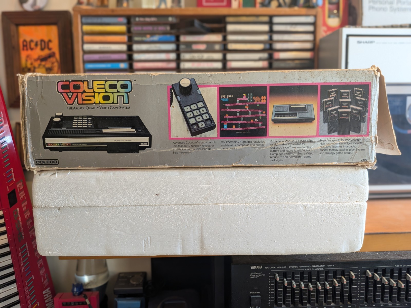 Colecovision Console CIB in Box TESTED COMPLETE Good Shape! 10 Games.