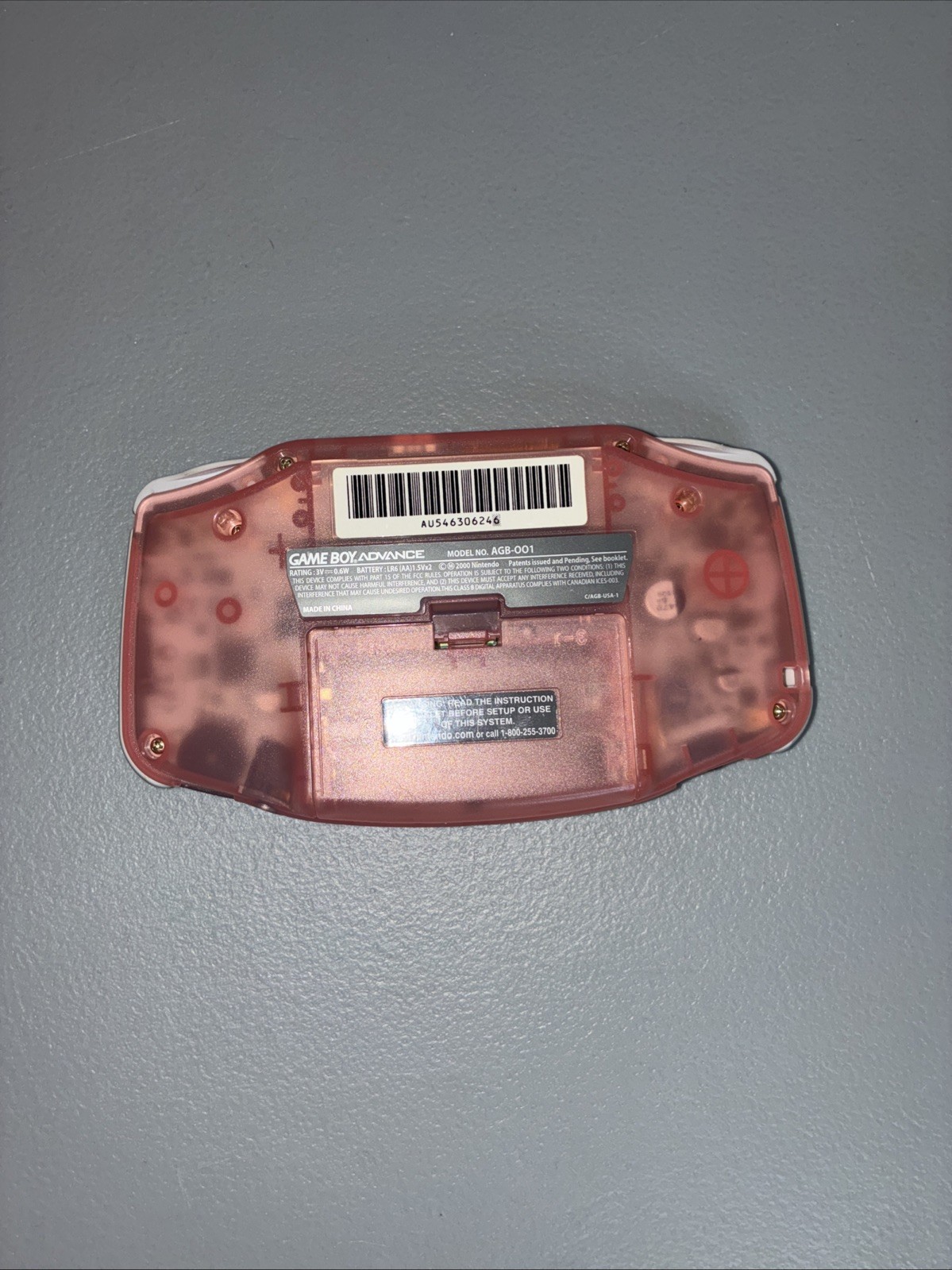 Nintendo Game Boy Advance 32MB Handheld System – Fuchsia Pink