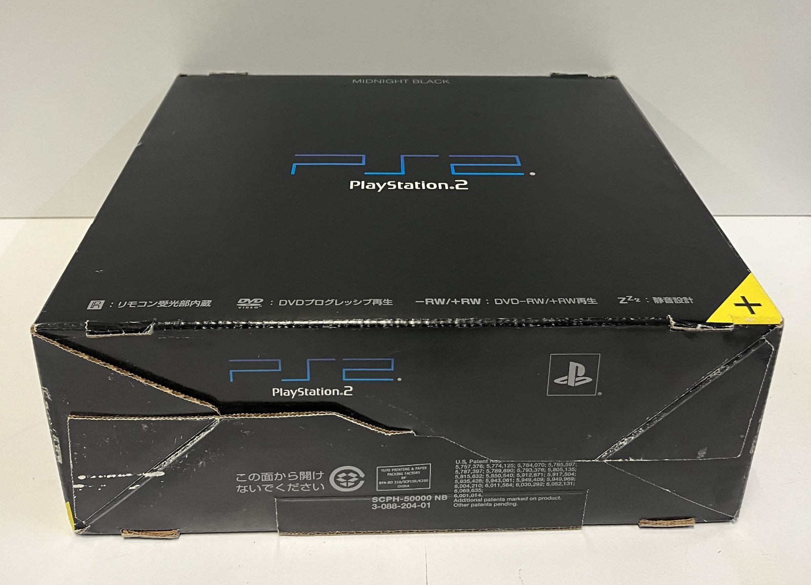 PLAYSTATION 2 MIDNIGHT BLACK CONSOLE SCPH-50000 NB JAPAN PS2 2003 TESTED