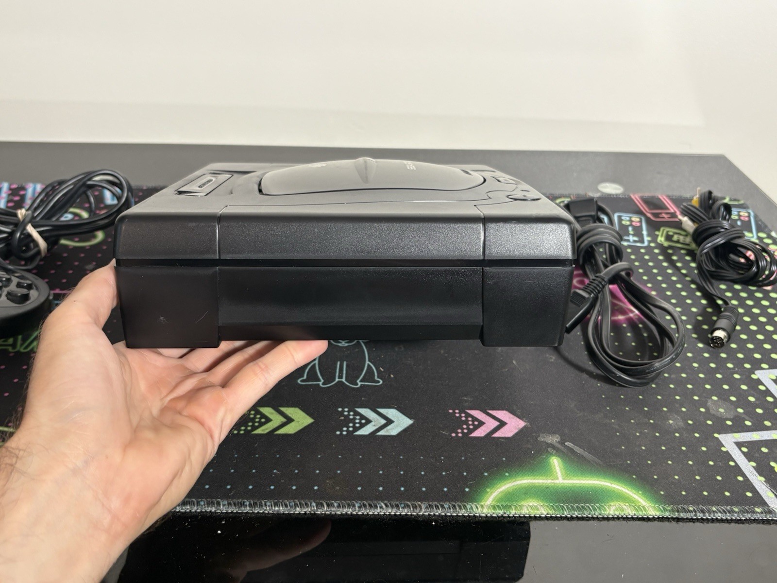 SEGA Saturn MK-80000 Black Console w/ OEM Controller Tested