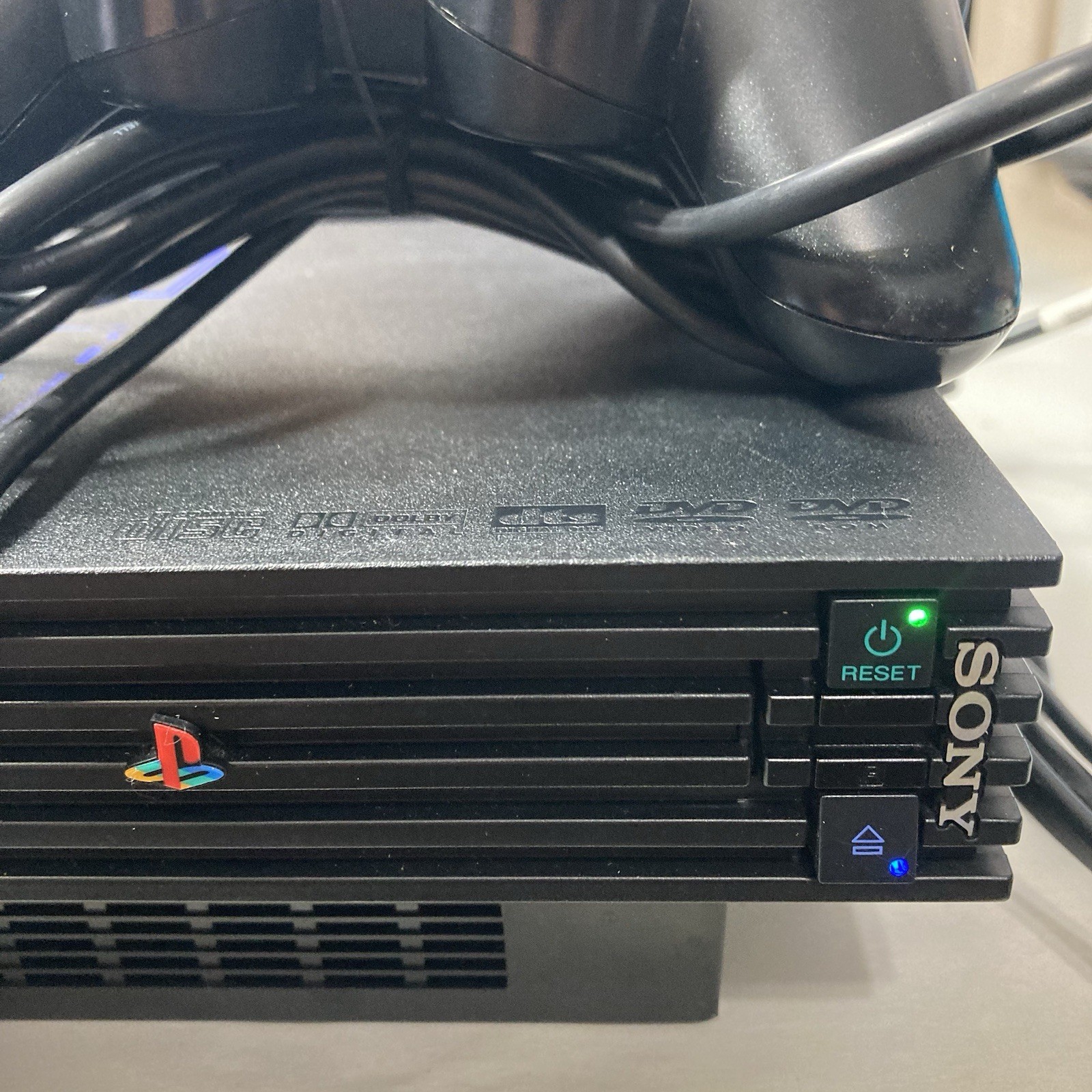 Sony PlayStation 2 50001 Model 2 Controllers & All Cords Tested and Working