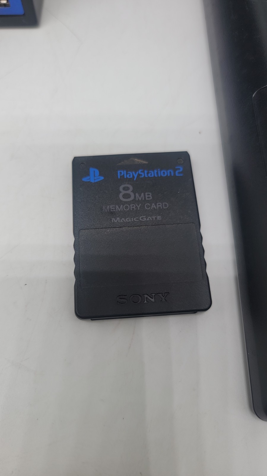 Sony PlayStation 2 PS2 Black Console Controller Cables 8MB Card, Tested Working