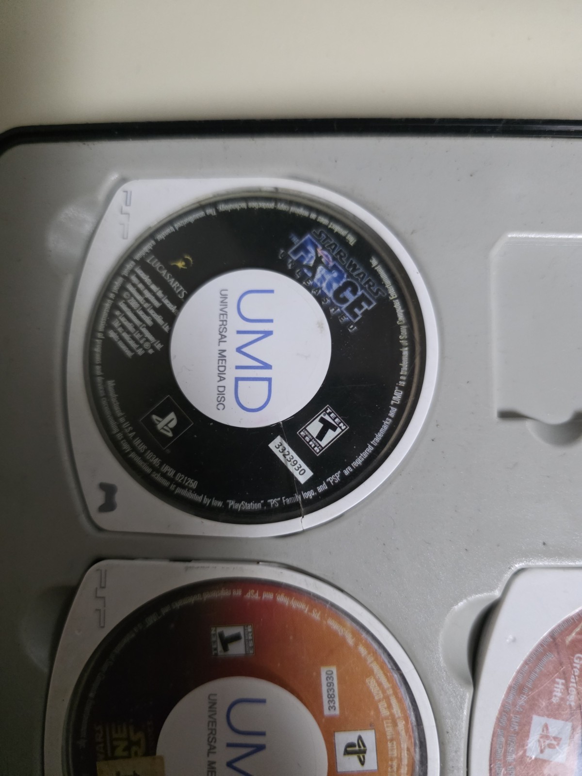 Sony PSP 2001 Metallic Blue Bundle – Star Wars & Midnight Club – READ