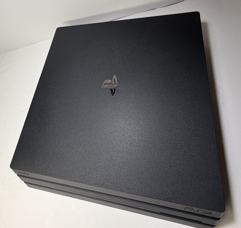 Sony PlayStation 4 Pro PS4 1TB Home Gaming Console Tested Working – Controller