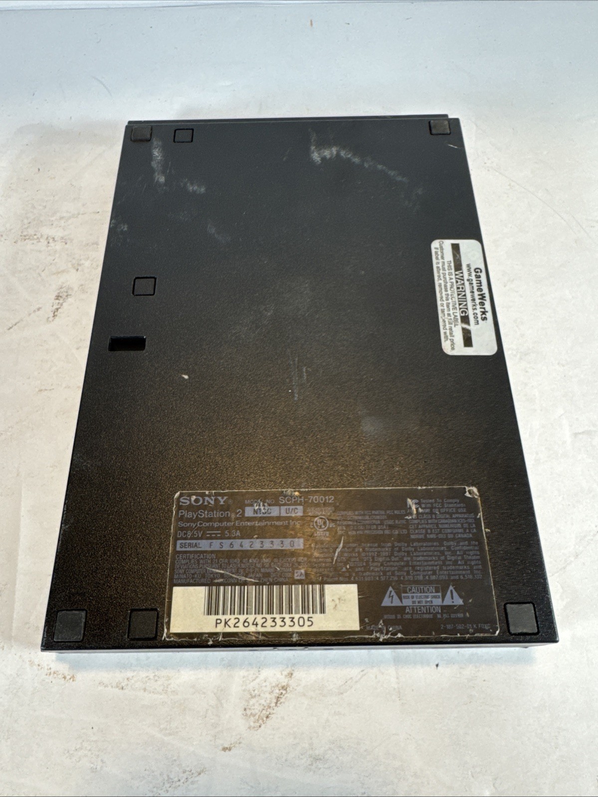 Sony PlayStation 2 Slim PS2 Console ONLY Scph-70012