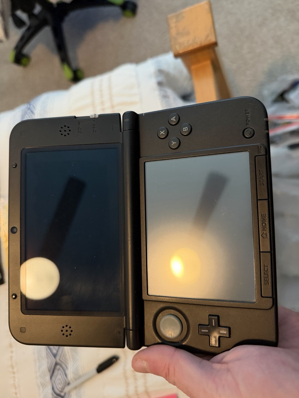 Nintendo 3DS LL SPR-001 Black Handheld System Wi-Fi Headphone Jack NTSC-J