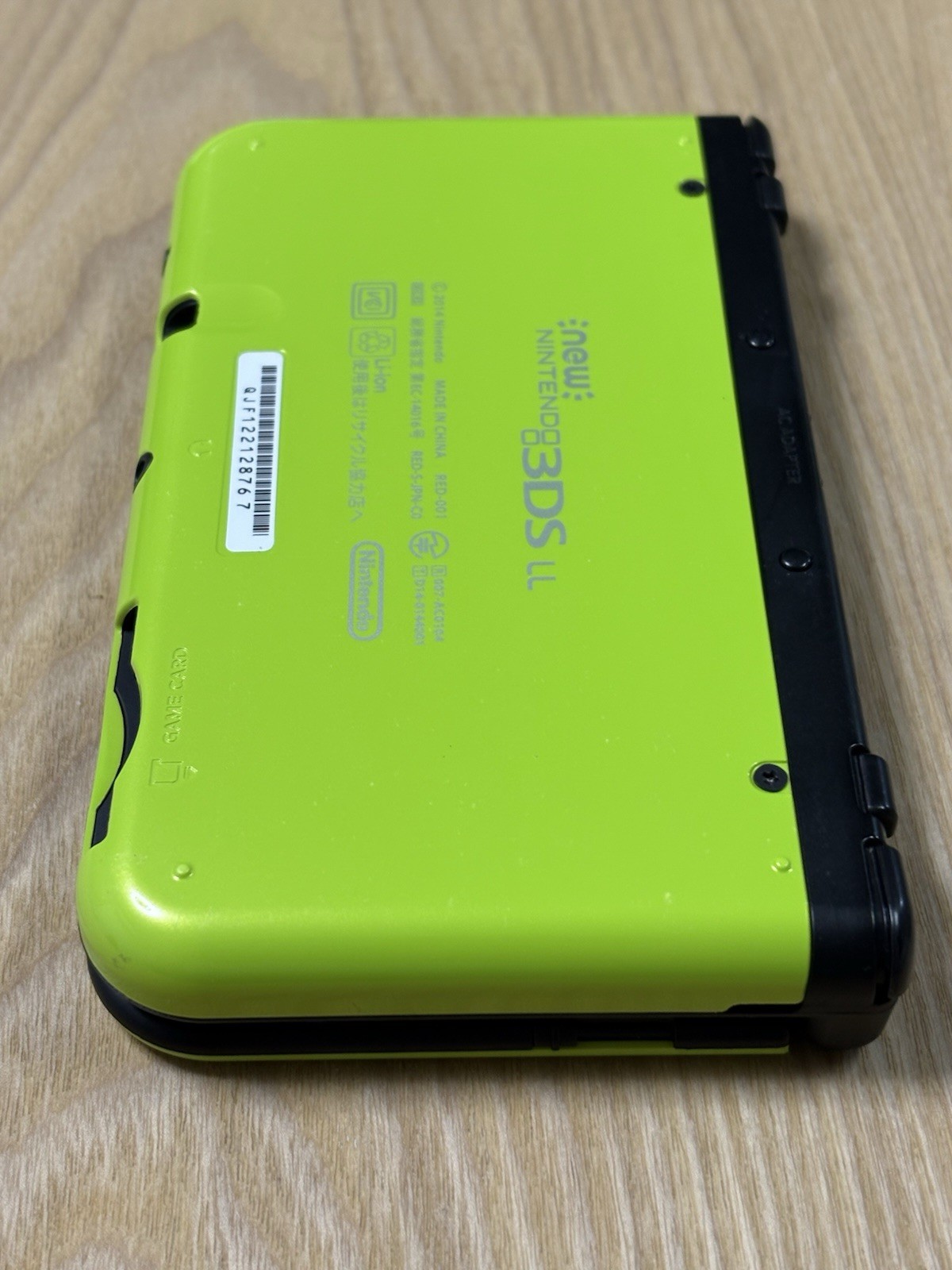 Nintendo New 3DS LL XL Lime Green Black Console Tested Working Japan Import