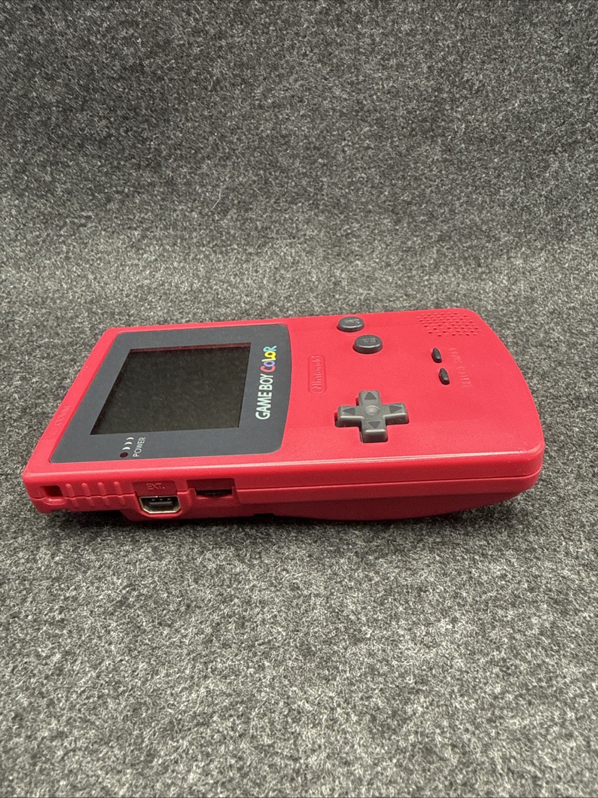 Nintendo Game Boy Color Berry Pink Console CGB-001 TESTED W/New Glass Lens
