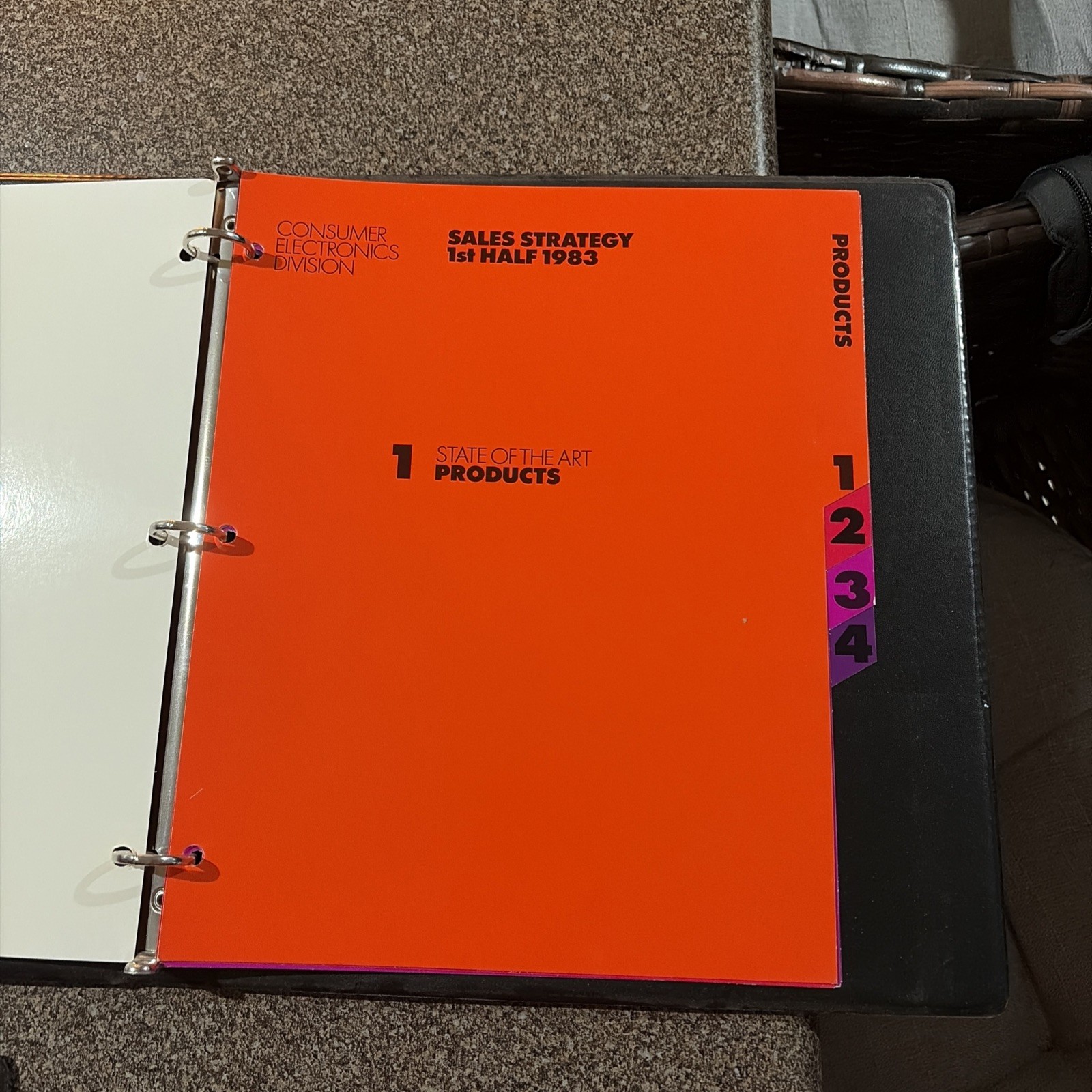 Vintage ATARI Sales Strategy 1st Half 1983 Binders