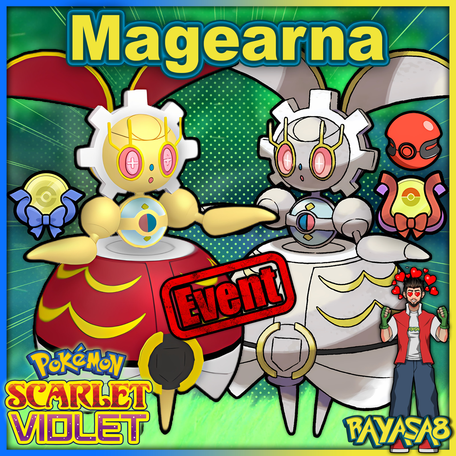 Pokemon Scarlet and Violet ⚡ Magearna ⚡6iv All Forms Home