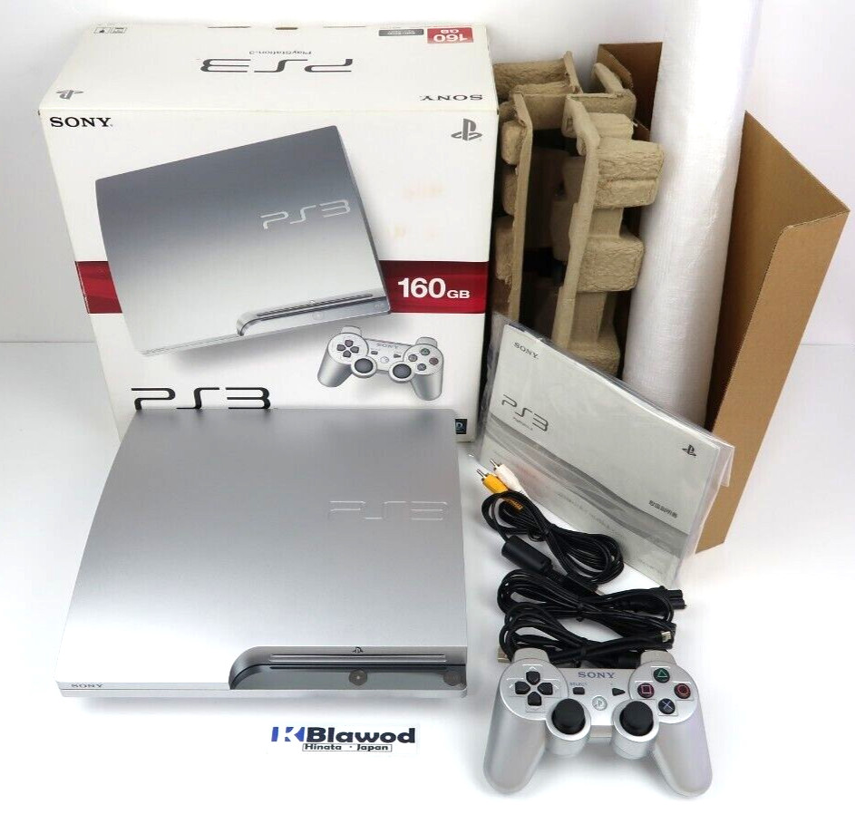 SONY PlayStation 3 PS3 CECH-2500A satin silver Console 160GB F/S Fedex DHL