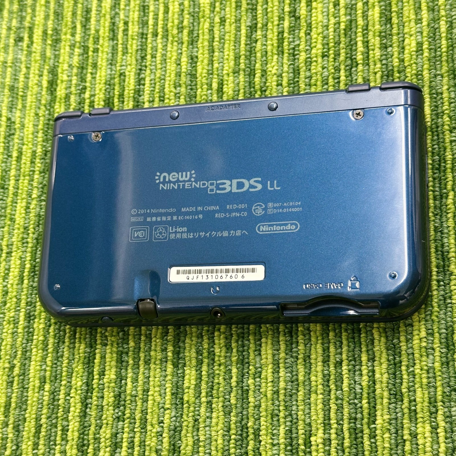 New Nintendo 3DS XL LL Metallic Blue Console Stylus Working Tested Japanese ver