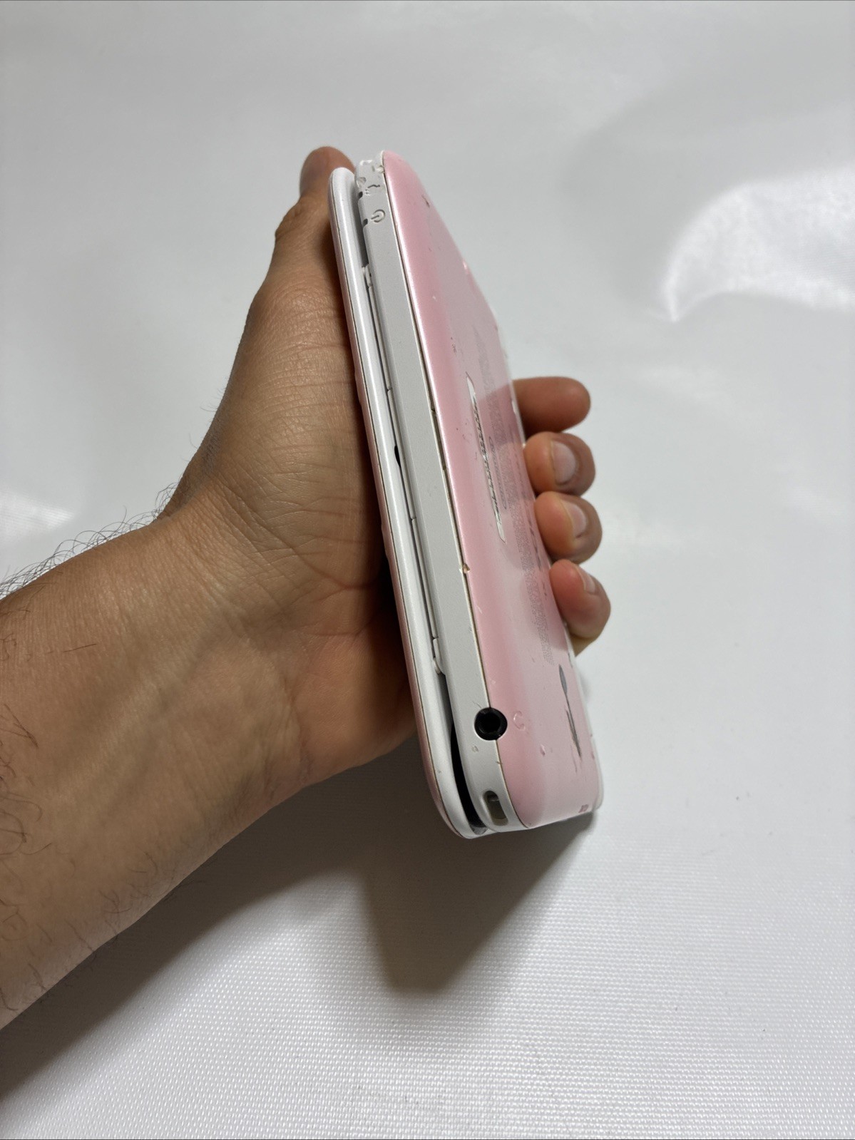 *PARTS* Nintendo Nintendo 3DS XL Handheld System Console Pink/White SPR-001 USA