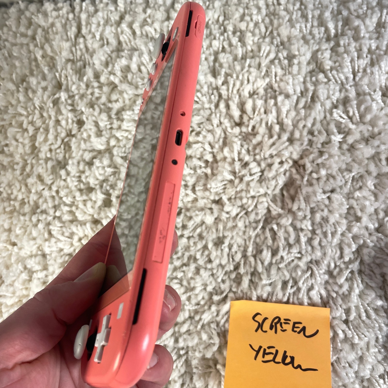 Nintendo Switch Lite Coral Pink Console Handheld System HDH-001 Tested