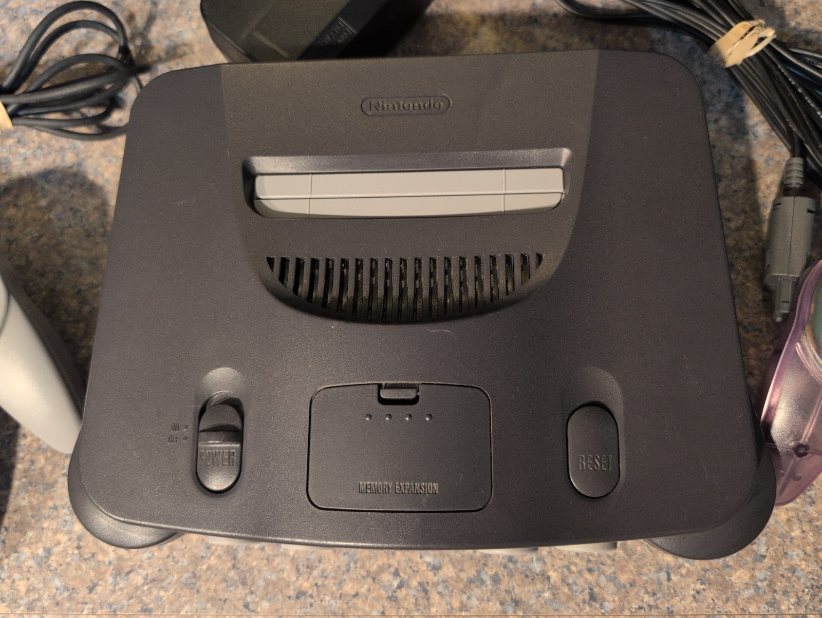 Nintendo 64 N64 Console Tested w/ OEM Controller Extra Controller Memory Card