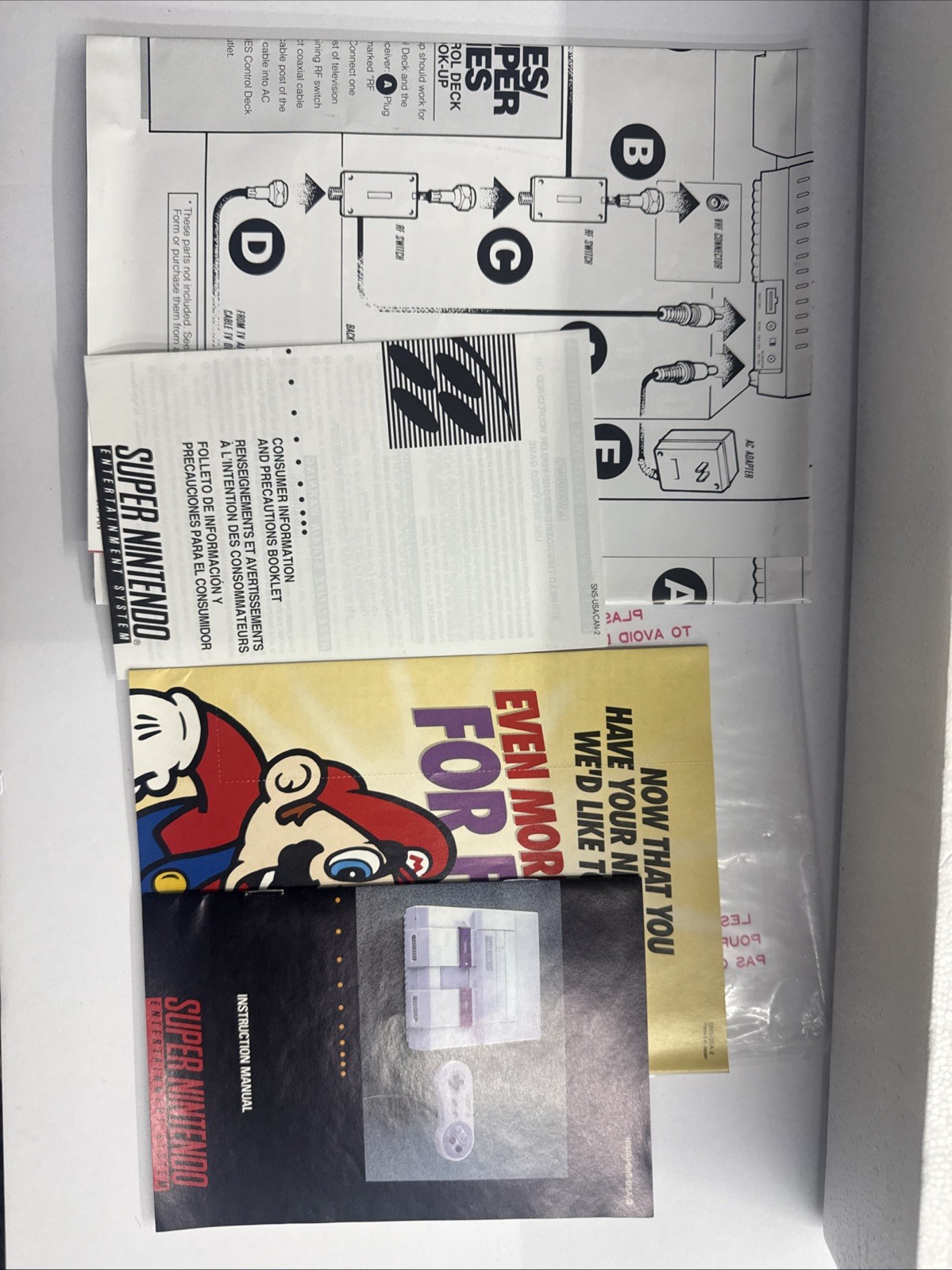SNES – Super Nintendo Donkey Kong Country Set Console Almost Complete In Box