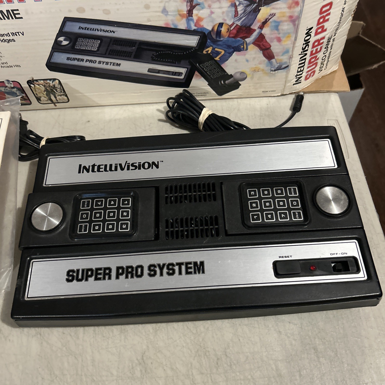 Intelllivision Super Pro System Console & Box Untested Incomplete Read As Is