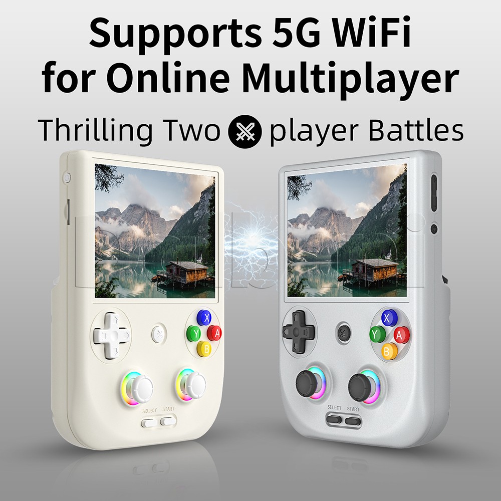 RG406V Anbernic White Retro Handheld Game Console Android 13 WIFI 4-inch 256GB