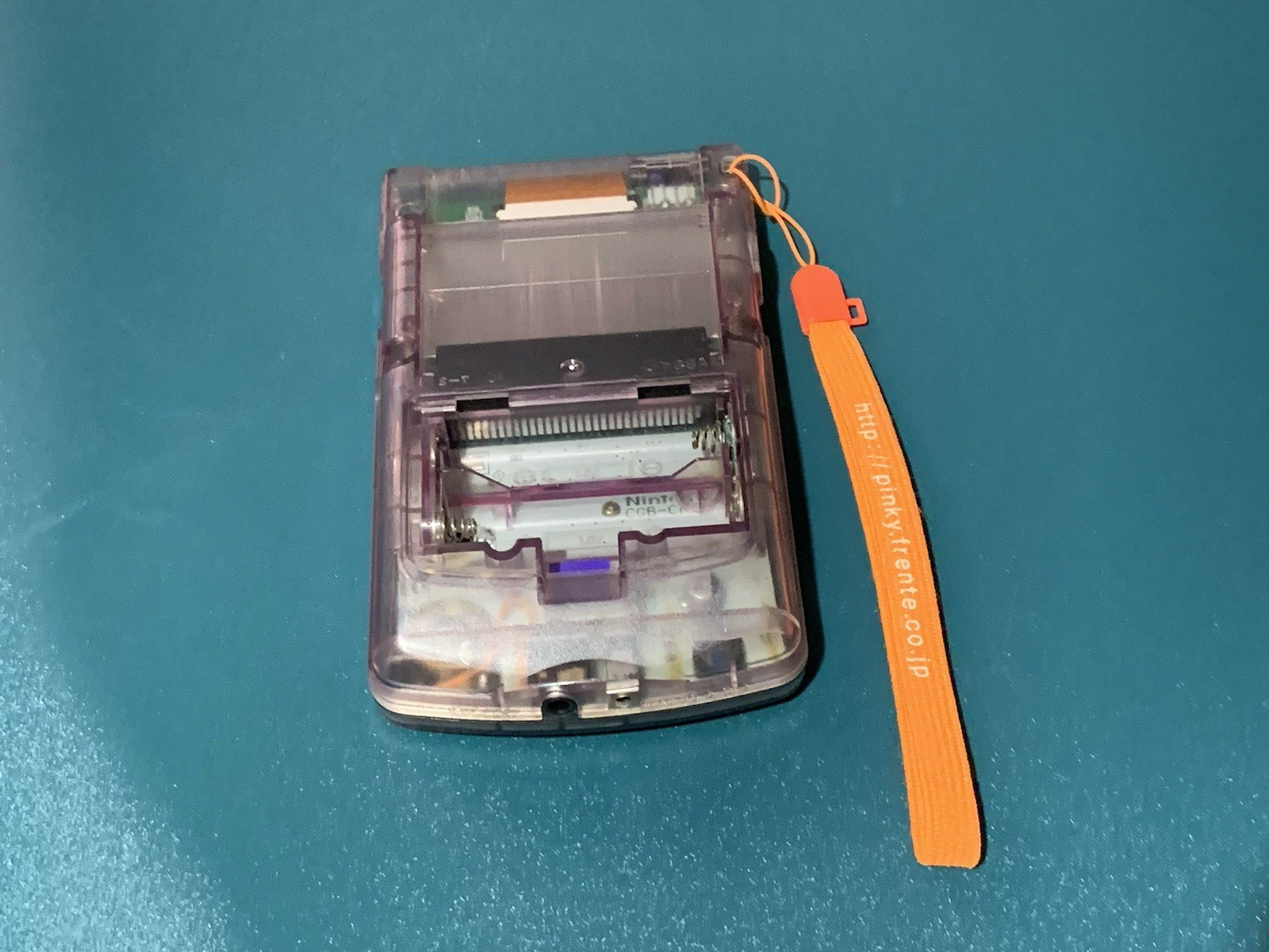 Game Boy Color Atomic Purple Nintendo Backcover Missing Skeleton CGB-S-SA Repair