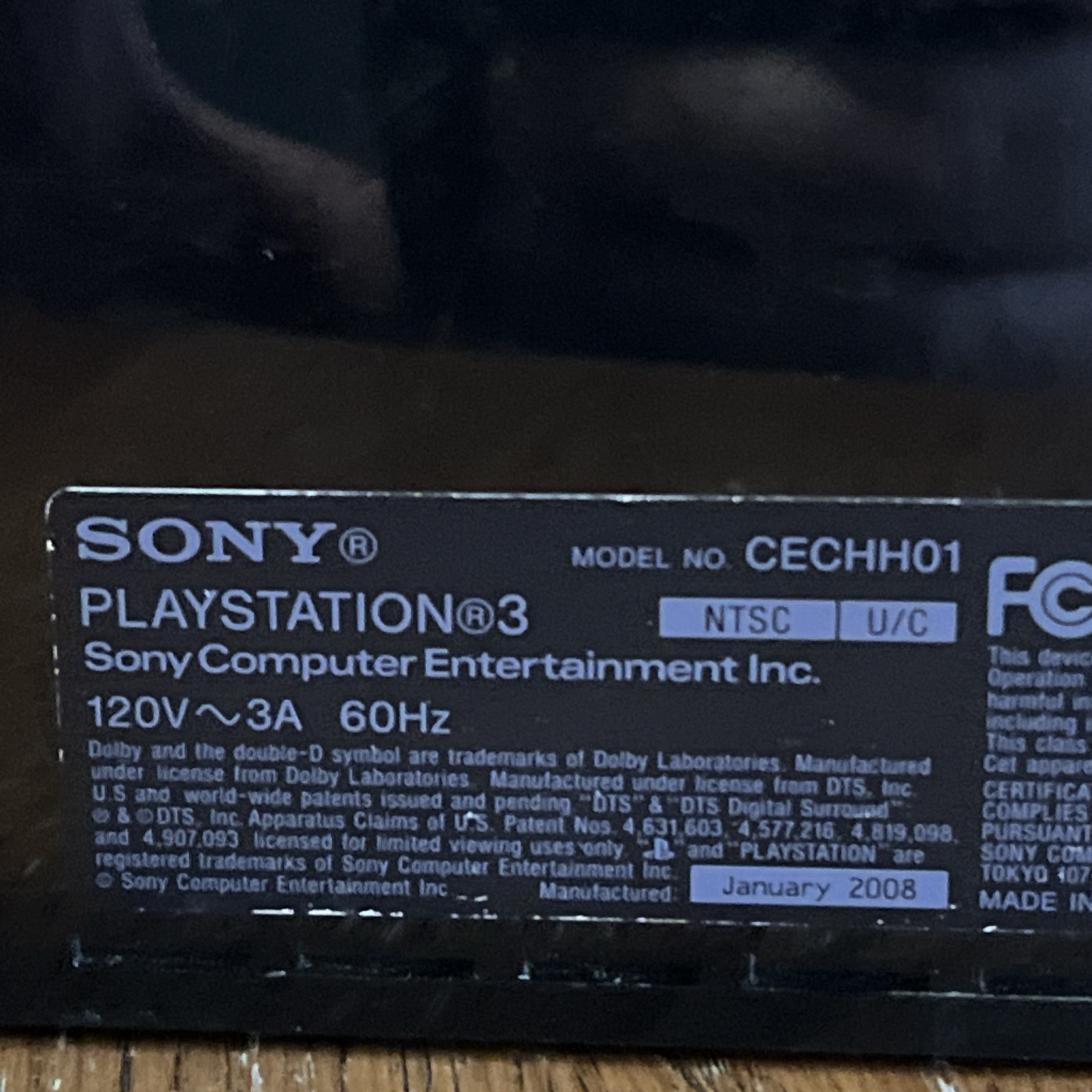 Sony PlayStation 3 PS3 Console Original Model – Untested – For Parts or Repair